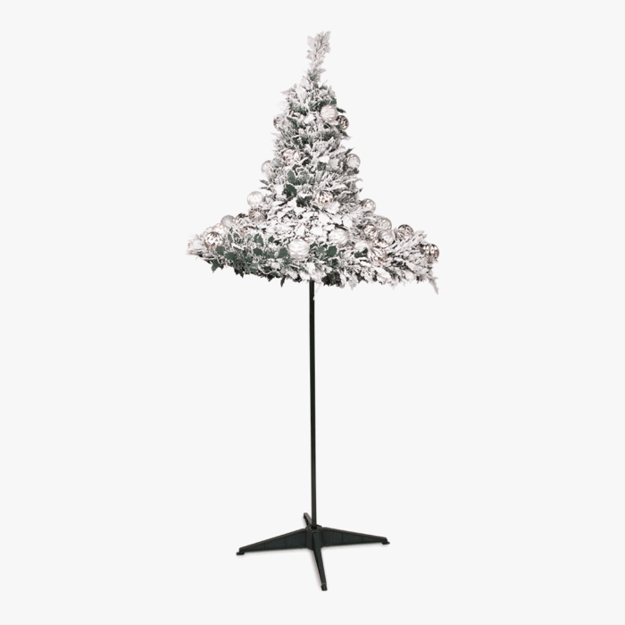 Sapin de Noël Pop-Up Boules Argent 1,80 m FARMLAND – Image 1
