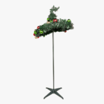 Sapin de Noël pop-up avec boules colorées 2,10 m – Image 2