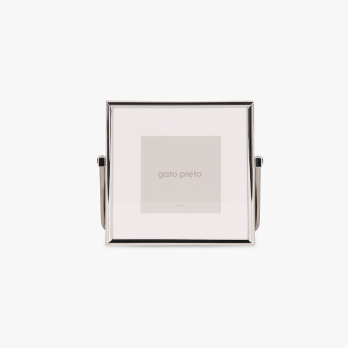 Cadre avec Pied Argenté 8x8 SHINY  BRUSHED – Image 1
