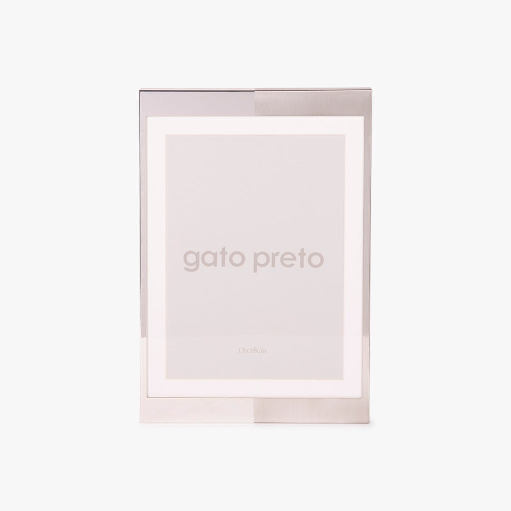 114984300_1.jpg Cadre Tons Argenté 13x18 SHINY BRUSHED – Image 1