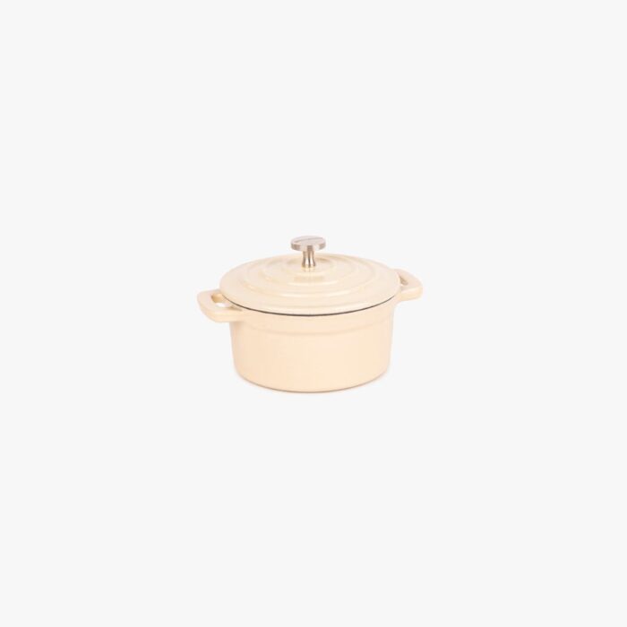 Casserole Mini en fonte Blanche D10cm | 0,25L CHEF – Image 2