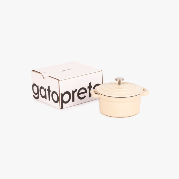 Casserole Mini en fonte Blanche D10cm | 0,25L CHEF – Image 3