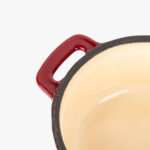 Mini cocotte en fonte Rouge D10cm | 0,25L CHEF – Image 3