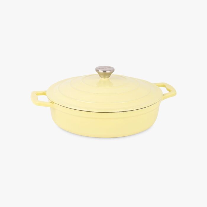 Cocotte en fonte jaune D28cm | 3,4L CHEF – Image 1