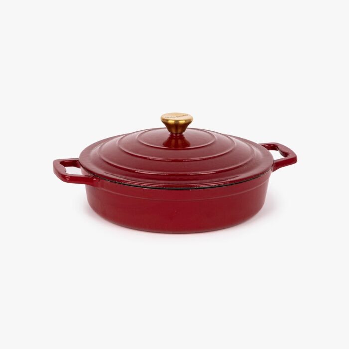 Cocotte en fonte Rouge D28cm | 3,4L CHEF – Image 1