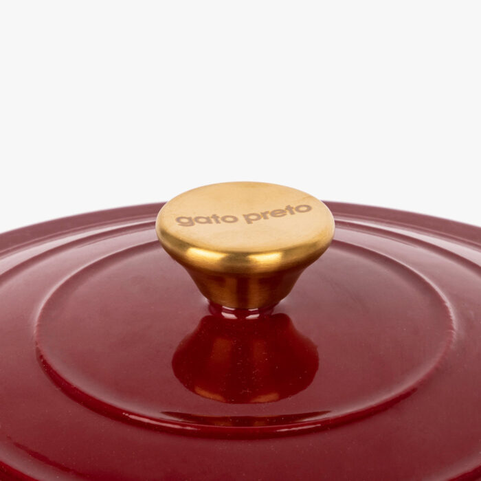 Cocotte en fonte Rouge D28cm | 3,4L CHEF – Image 2