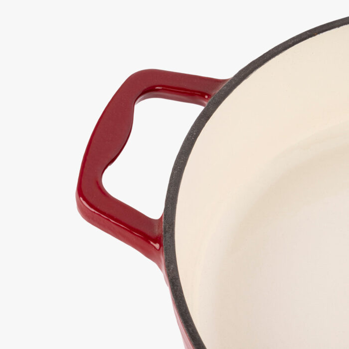 Cocotte en fonte Rouge D28cm | 3,4L CHEF – Image 3