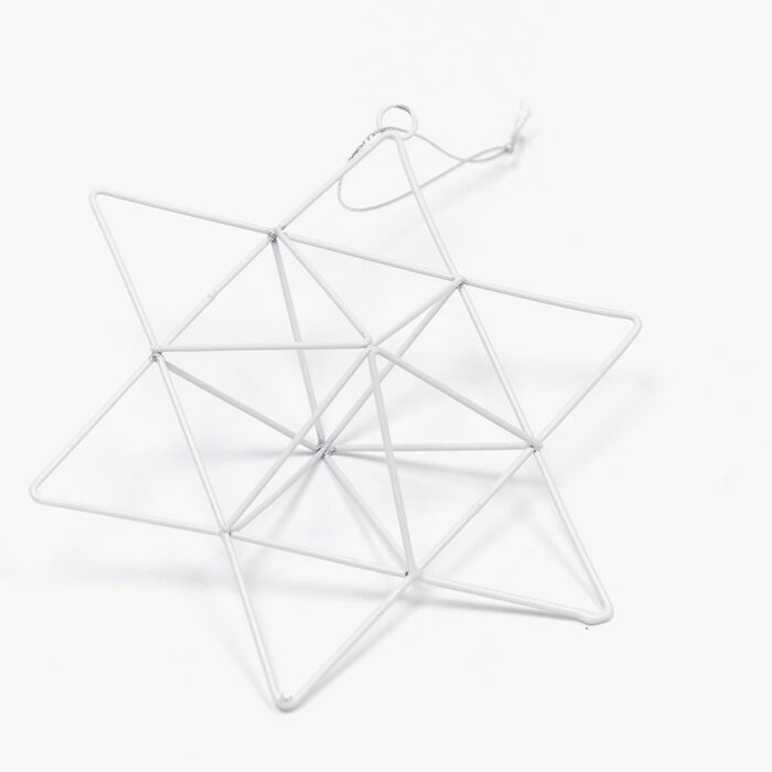 Étoile Métal Blanche 16,5 cm – Image 2