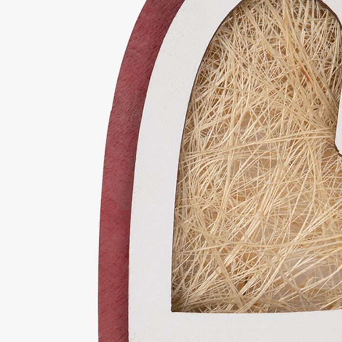 Décoration cœur rouge 11cm – Image 2