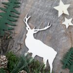Cerf avec bois 21,7x21,7 – Image 2