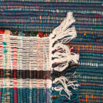Tapete de Algodão com Franjas Bege, Azul e Multicolor ROBE - Image 4