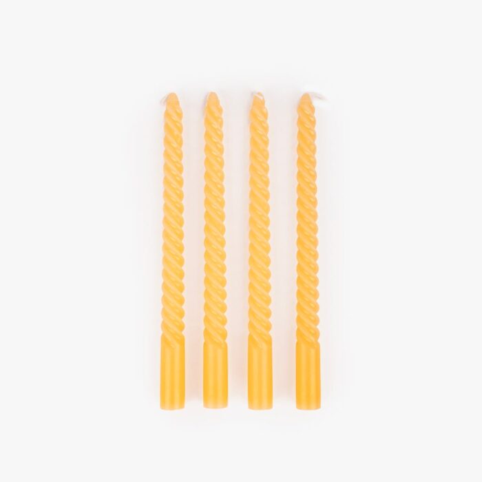 Ensemble de Bougies Chandelier Spirale Orange MARSHMALLOW – Image 1