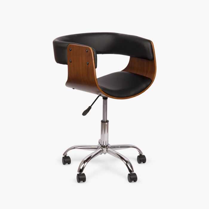 Chaise de bureau noire GILBERTO – Image 1