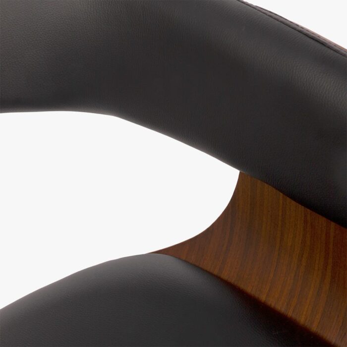 Chaise de bureau noire GILBERTO – Image 5