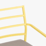 Fauteuil en métal jaune BONFIM – Image 5