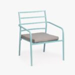 Fauteuil en Métal Bleu BONFIM