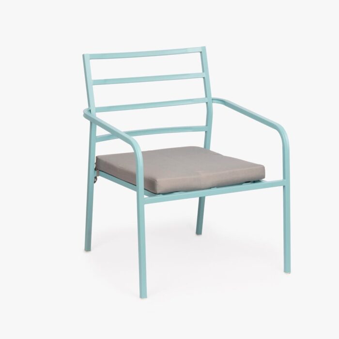 Fauteuil en Métal Bleu BONFIM – Image 1