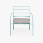 Fauteuil en Métal Bleu BONFIM – Image 2