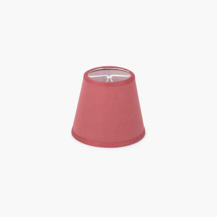AbatJour Clipe de Lâmpada em Seda Vermelho D12cm - Image 1