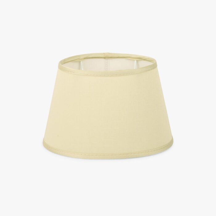 AbatJour Oval em Seda Bege D20,5cm - Image 1