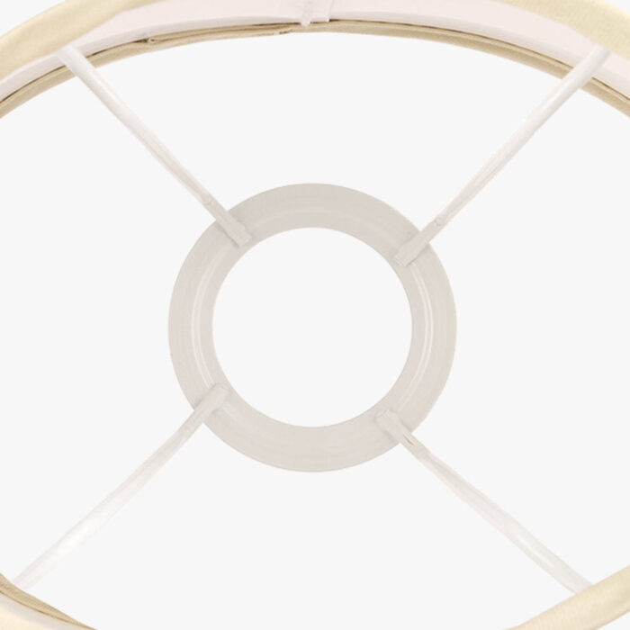 AbatJour Oval em Seda Bege D20,5cm - Image 3