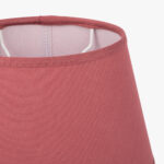 AbatJour Oval em Seda Vermelho D20,5cm - Image 2