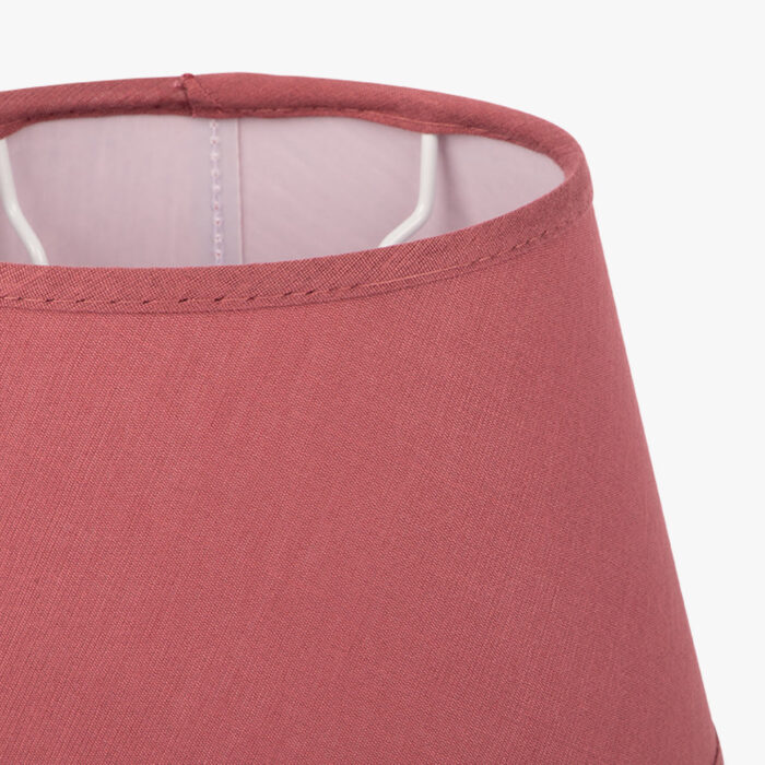 AbatJour Oval em Seda Vermelho D20,5cm - Image 2
