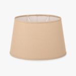 AbatJour Oval em Linho Bege D30cm