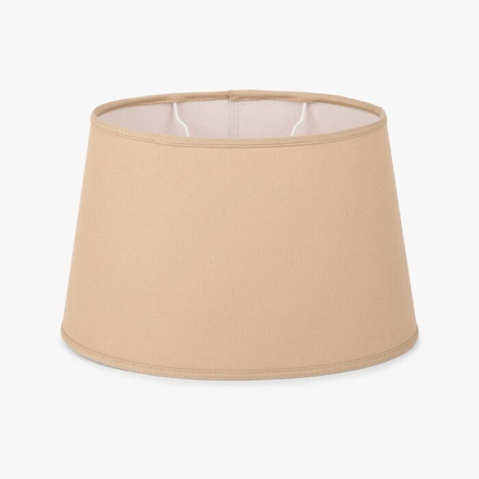 AbatJour Oval em Linho Bege D30cm - Image 1