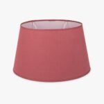 AbatJour Oval em Seda Vermelho Dcm