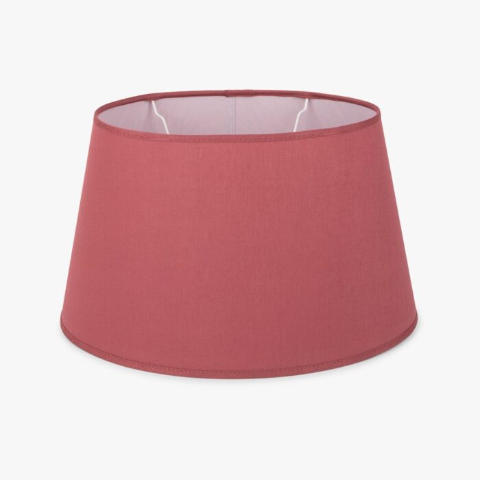 AbatJour Oval em Seda Vermelho Dcm - Image 1