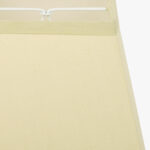 Abat-jour carré en soie beige – Image 2