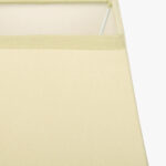 Abat-jour carré en soie beige – Image 2