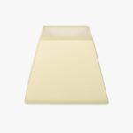 Abat-jour carré en soie beige