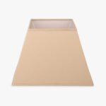 Abat-jour carré en lin beige