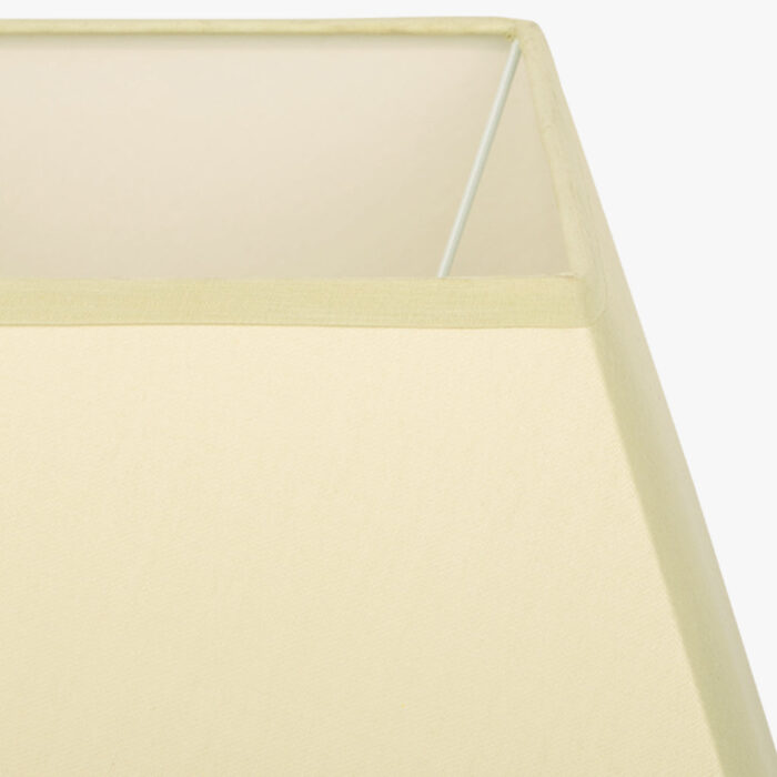 Abat-jour carré en soie beige – Image 2