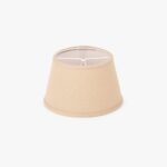 Abatjour Drum em Linho Bege D15cm