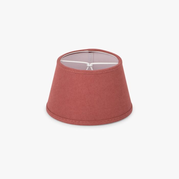 Abatjour Drum em Linho Vermelho D15cm - Image 1