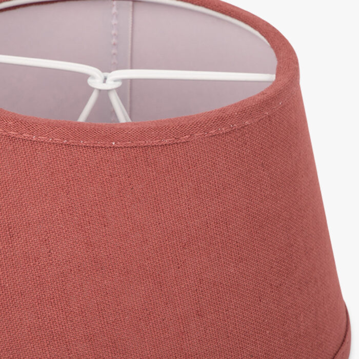Abatjour Drum em Linho Vermelho D15cm - Image 2