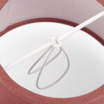 Abatjour Drum em Linho Vermelho D15cm - Image 3