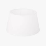Abatjour Drum em Algodão Branco D30cm