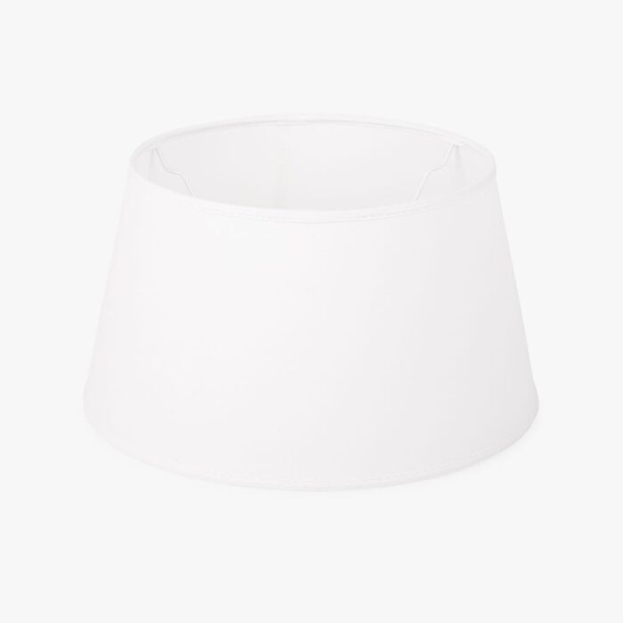 Abatjour Drum em Algodão Branco D30cm - Image 1
