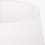 Abatjour Drum em Algodão Branco D30cm - Image 2