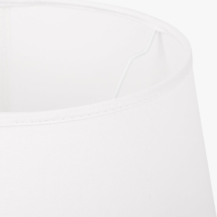 Abatjour Drum em Algodão Branco D30cm - Image 2