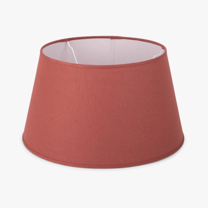 Abatjour Drum em Linho Vermelho D40cm - Image 1