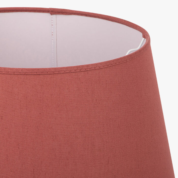 Abatjour Drum em Linho Vermelho D40cm - Image 2