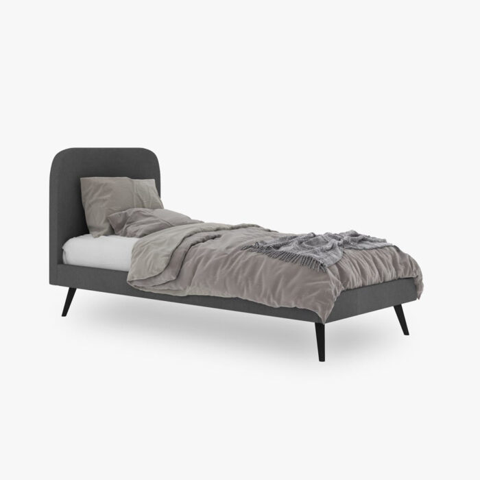 Lit gris 90x200 cm GIFU – Image 1