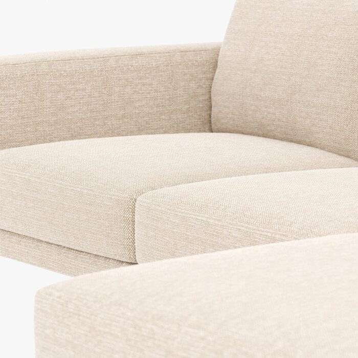 Canapé chaise longue droite naturel BLOOM – Image 3