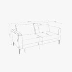 Canapé gris CRUISE – Image 2