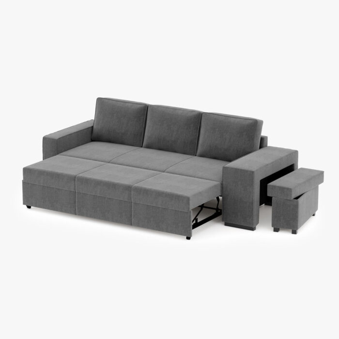 Canapé-lit Anthracite Hardy – Image 4